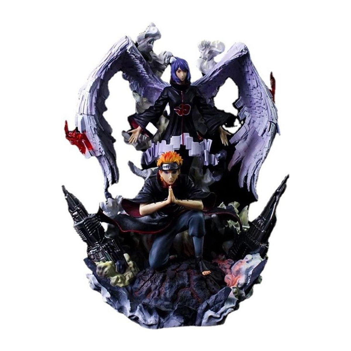 Bandai Anime Kizuna Relation Action Figure Statue aus PVC, Akatsuki Konan Pain Susanoo Ver., mehrfarbig, Höhe: 37 cm - Bild 1