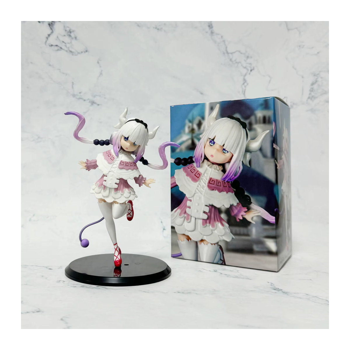 Bandai Anime Miss Kobayashis Drachenmädchen Kanna Kamui Action Figur in Weiß, Höhe: 16 cm - Bild 3