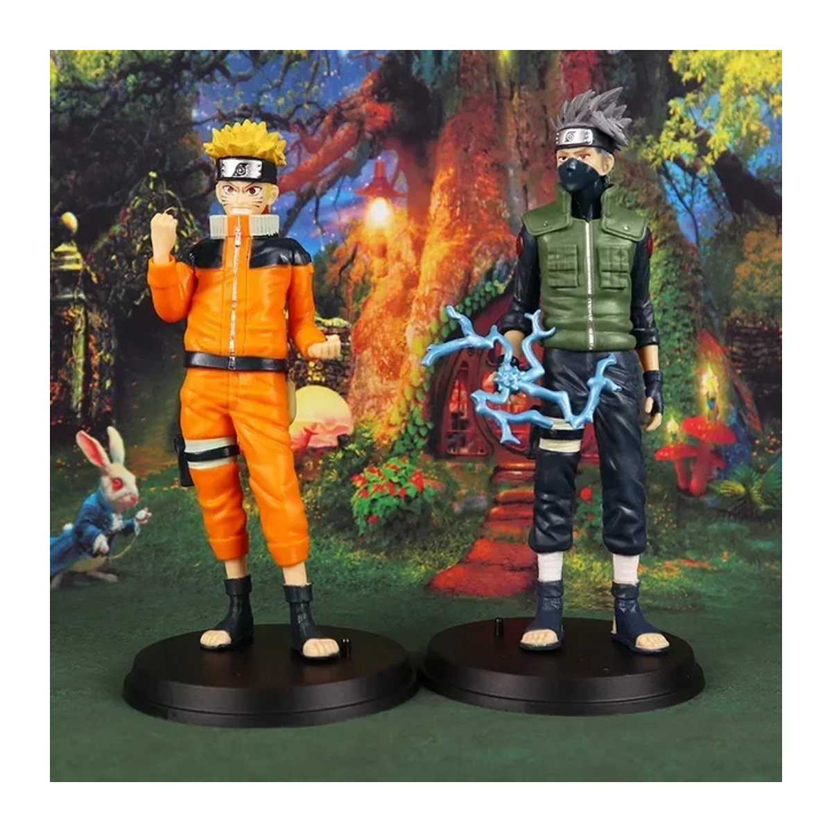 Bandai Anime Naruto Figur Bewegliches Modell Naruto Sasuke Guy Puppe aus Kunststoff mehrfarbig - Bild 1