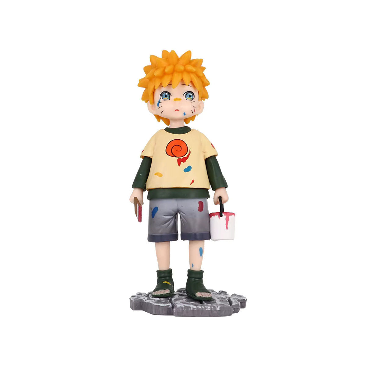 Bandai Anime Naruto Figur Uzumaki Naruto Kindheit Actionfigur aus Kunststoff, mehrfarbig, Höhe: 15 cm - Bild 2