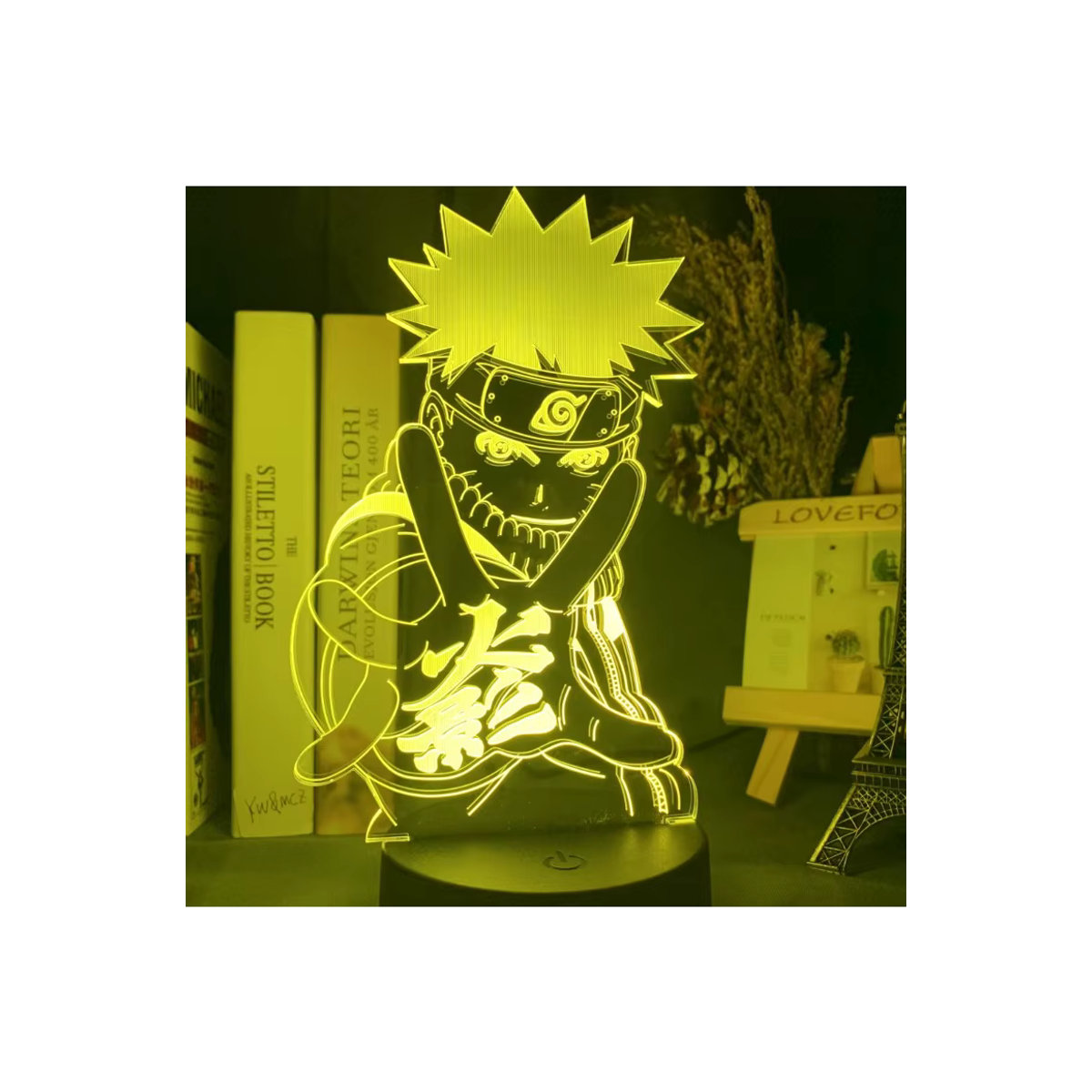 Bandai Anime Naruto LED-Nachtlicht 3D Dekolampe mit 16 Farben für Kinderzimmer - Bild 3