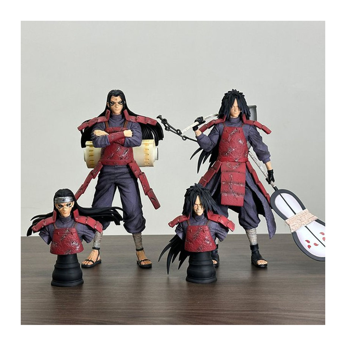 Bandai Anime Naruto Uchiha Madara und Senju Hashirama Actionfiguren Set aus Kunststoff, mehrfarbig, Höhe: 27 cm - Bild 1