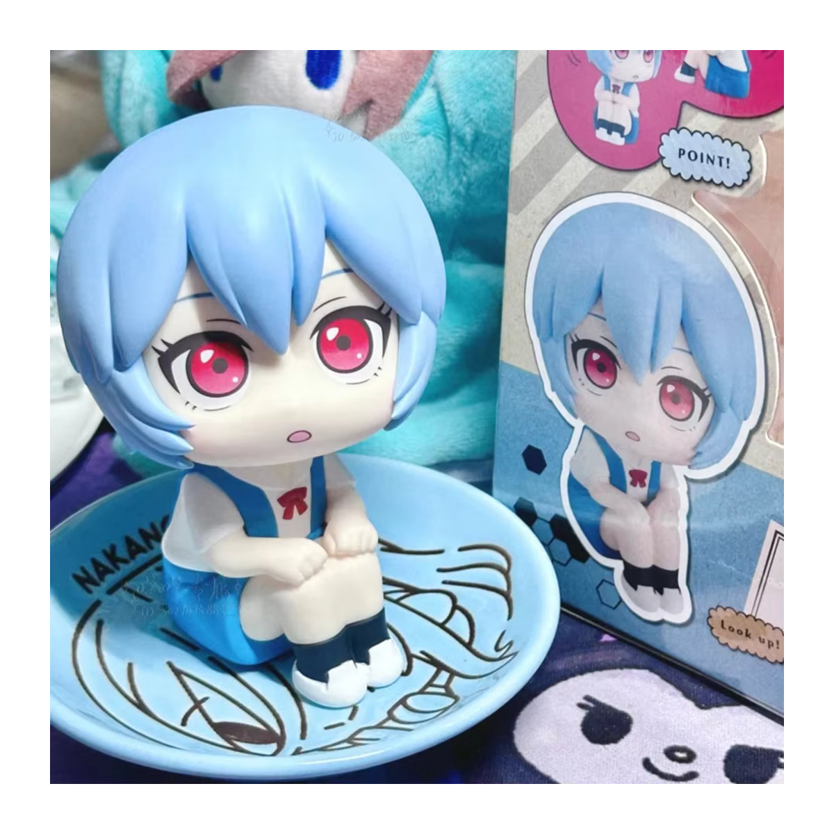 Bandai Anime Neon Genesis Evangelion Figuren Rei Ayanami und Asuka Langley Soryu als PVC-Modell Sammlerstücke, mehrfarbig, Höhe: 10 cm - Bild 3