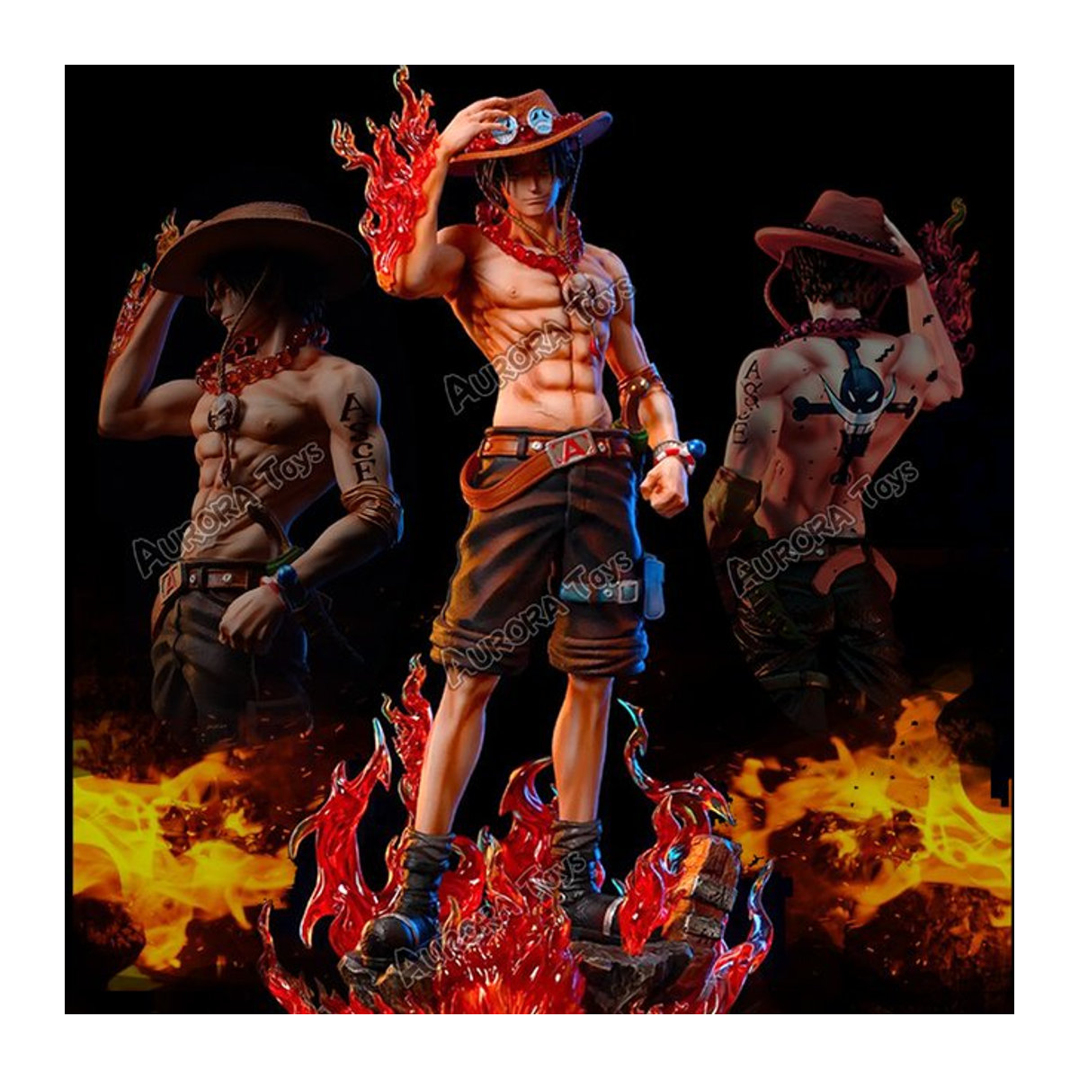 Bandai Anime One Piece Ass Figur Sammler Statue aus PVC in Mehrfarbig, Höhe: 24 cm - Bild 1