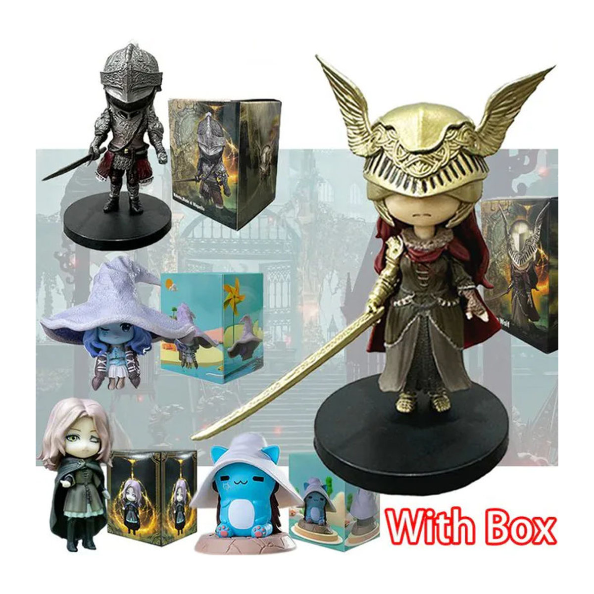Bandai Anime Q Mini-Spielfigur Wolf Krieg Geist Mei Linna Mehrfarbige PVC-Modell Dekoration - Bild 1