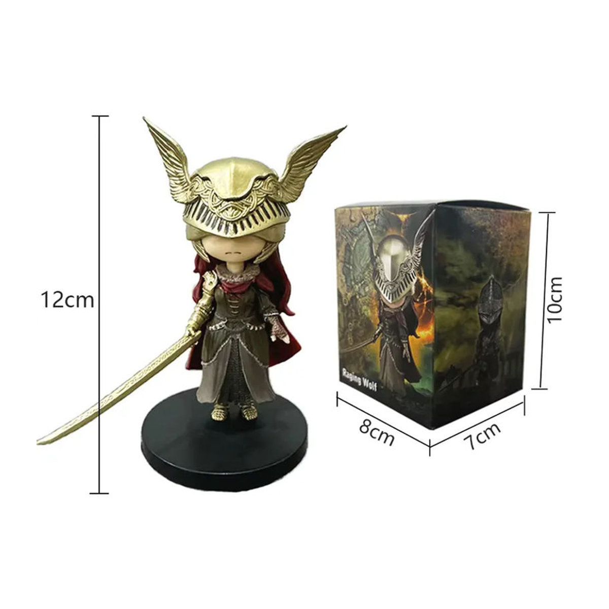 Bandai Anime Q Mini-Spielfigur Wolf Krieg Geist Mei Linna Mehrfarbige PVC-Modell Dekoration - Bild 2