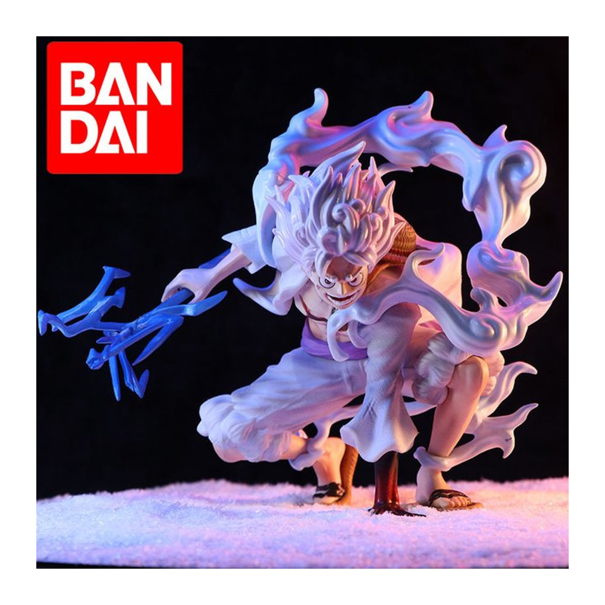 Bandai Anime Ruffy Gear 5 Nika Sonnengott Actionfigur aus PVC, weiß, Höhe: 19 cm - Bild 1