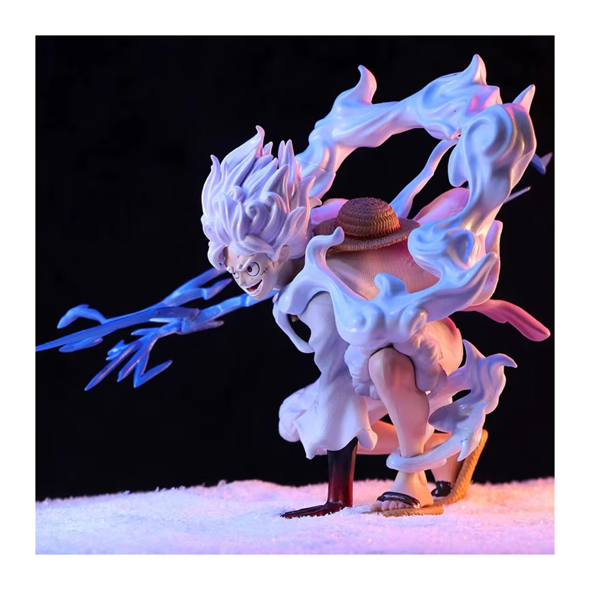 Bandai Anime Ruffy Gear 5 Nika Sonnengott Actionfigur aus PVC, weiß, Höhe: 19 cm - Bild 3