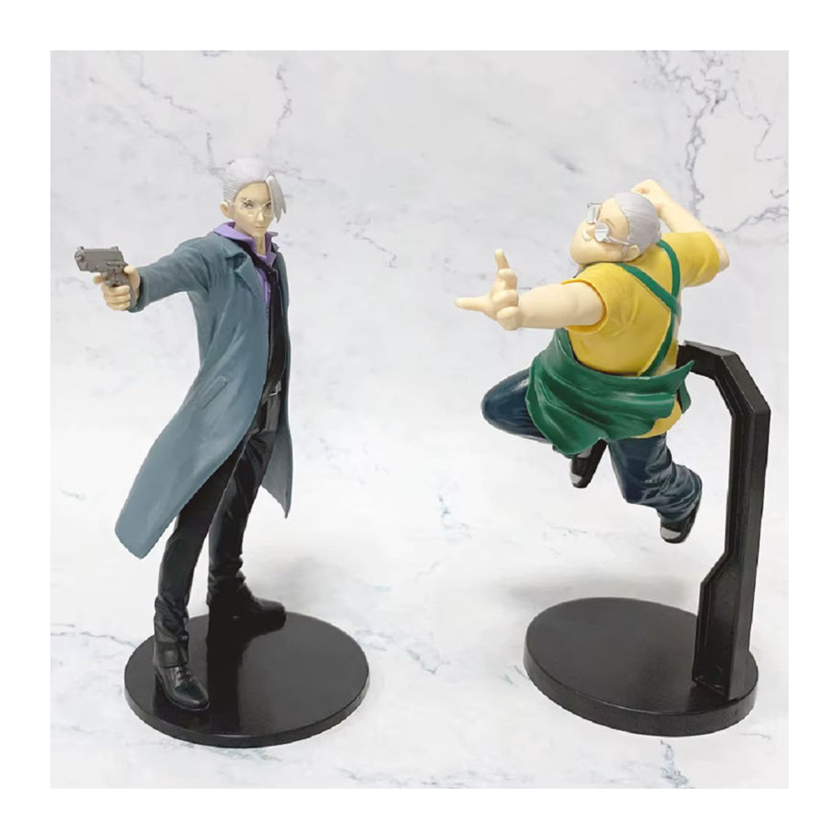 Bandai Anime Sakamoto Days Actionfigur Taro Sakamoto und Shin Asakura aus PVC, mehrfarbig, Höhe: 21-23 cm - Bild 3