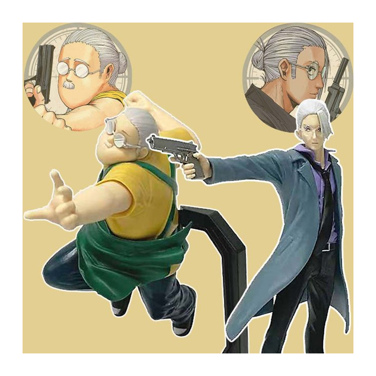 Bandai Anime Sakamoto Days Actionfiguren Taro Sakamoto und Shin Asakura PVC-Modell Schreibtisch-Dekoration, mehrfarbig, Höhe: 21-23 cm - Bild 1