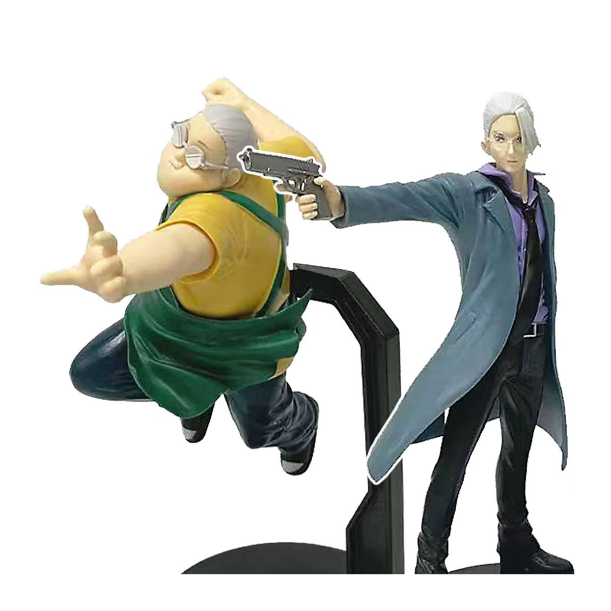 Bandai Anime Sakamoto Days Actionfiguren Taro Sakamoto und Shin Asakura PVC-Modell Schreibtisch-Dekoration, mehrfarbig, Höhe: 21-23 cm - Bild 2