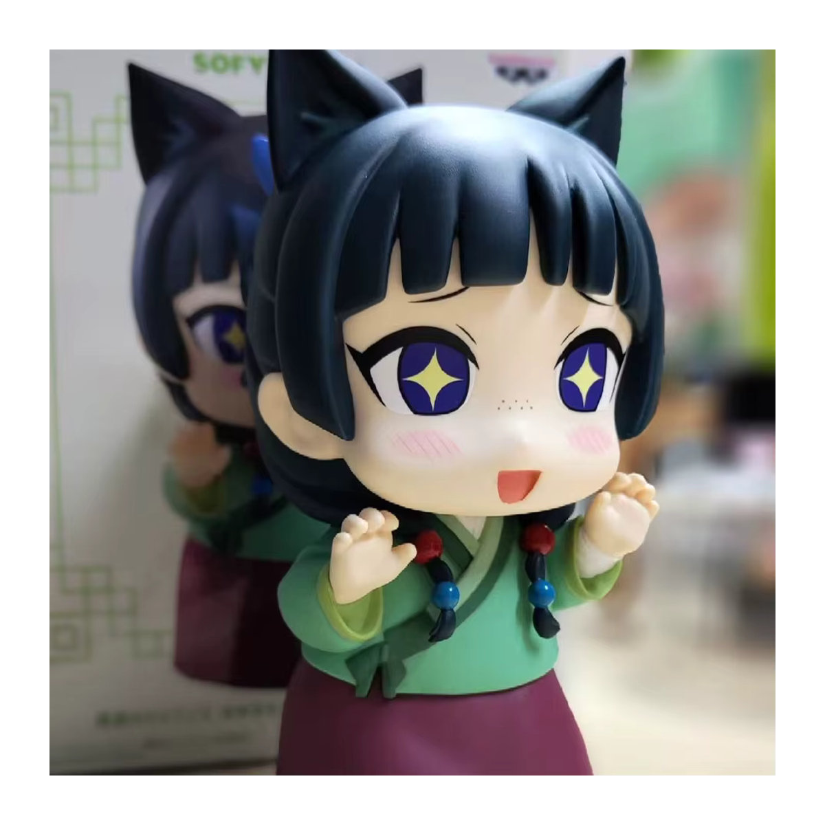 Bandai Anime The Apothecary Diaries Maomao Noodle Stopper Figur in der niedlichen Katzenohr-Version, mehrfarbige PVC-Sammelfigur - Bild 3