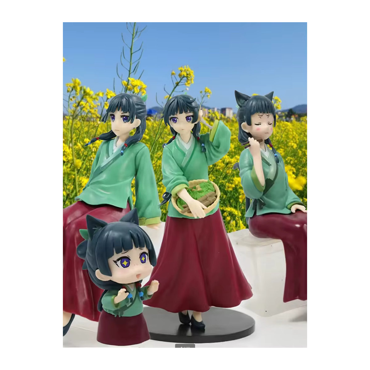 Bandai Anime The Apothecary Diaries Maomao Noodle Stopper Figur in der niedlichen Katzenohr-Version, mehrfarbige PVC-Sammelfigur - Bild 6
