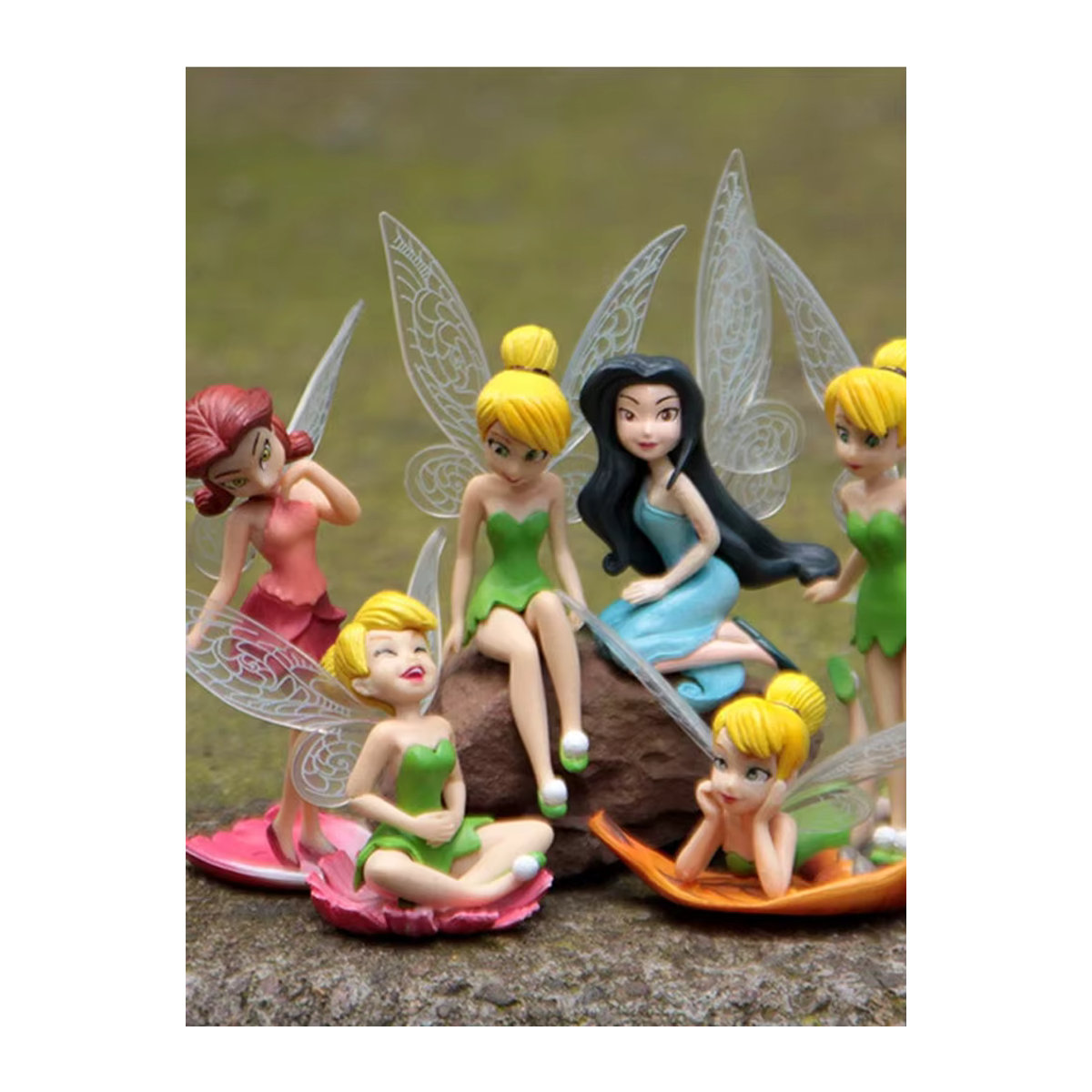 Bandai Anime Tinkerbell Figuren Set aus 6 mehrfarbigen PVC Actionfiguren für Kinder - Bild 2