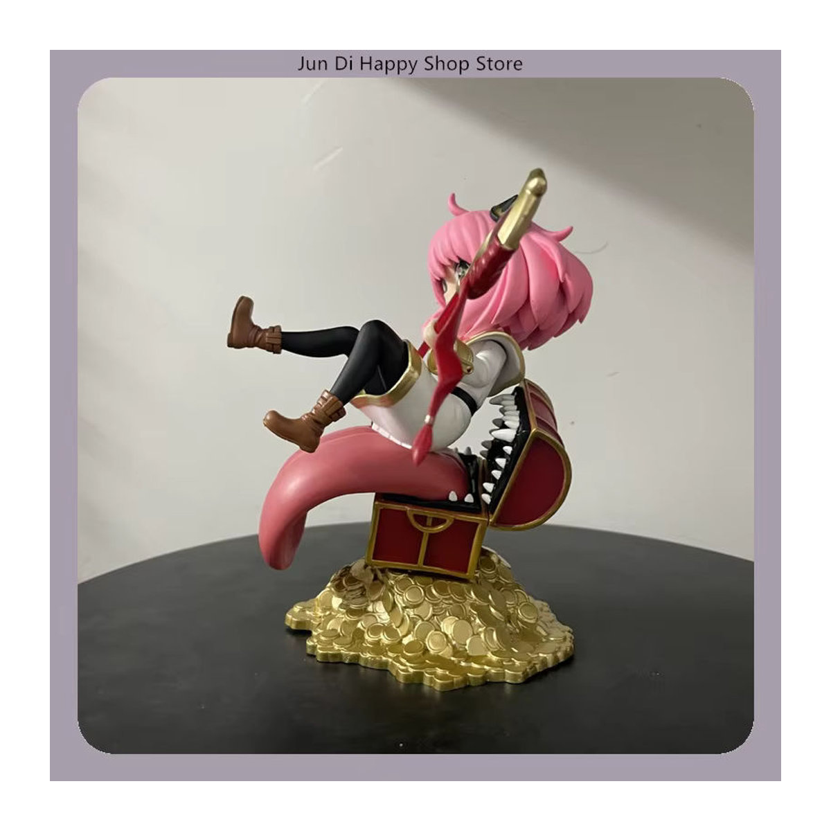 Bandai Anya Forger Cosplay Anime-Figur als Frieren Modellstatue aus Kunststoff, mehrfarbig, Höhe: 19 cm - Bild 3