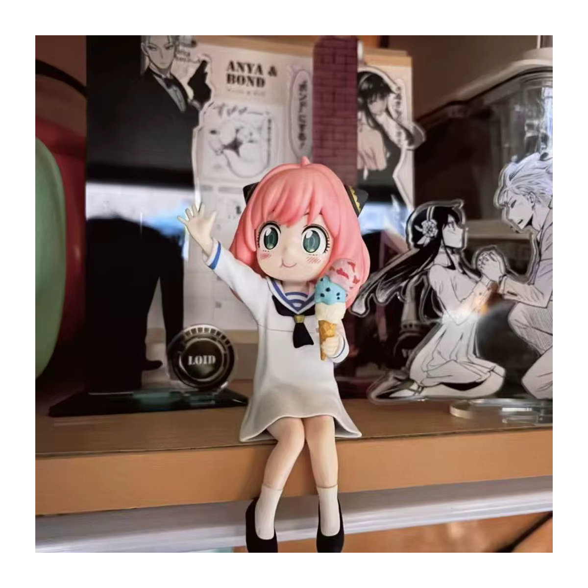 Bandai Anya Forger Spy x Family Anime Figur aus Kunststoff, mehrfarbig, stehendes Sammlermodell - Bild 4