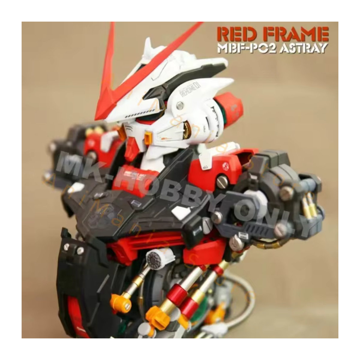 Bandai Astray Blue Red Head Bust Figur Mbf-P02 1/35 Montagemodell Robot Kit in Blau und Rot, Höhe: 23 cm - Bild 1
