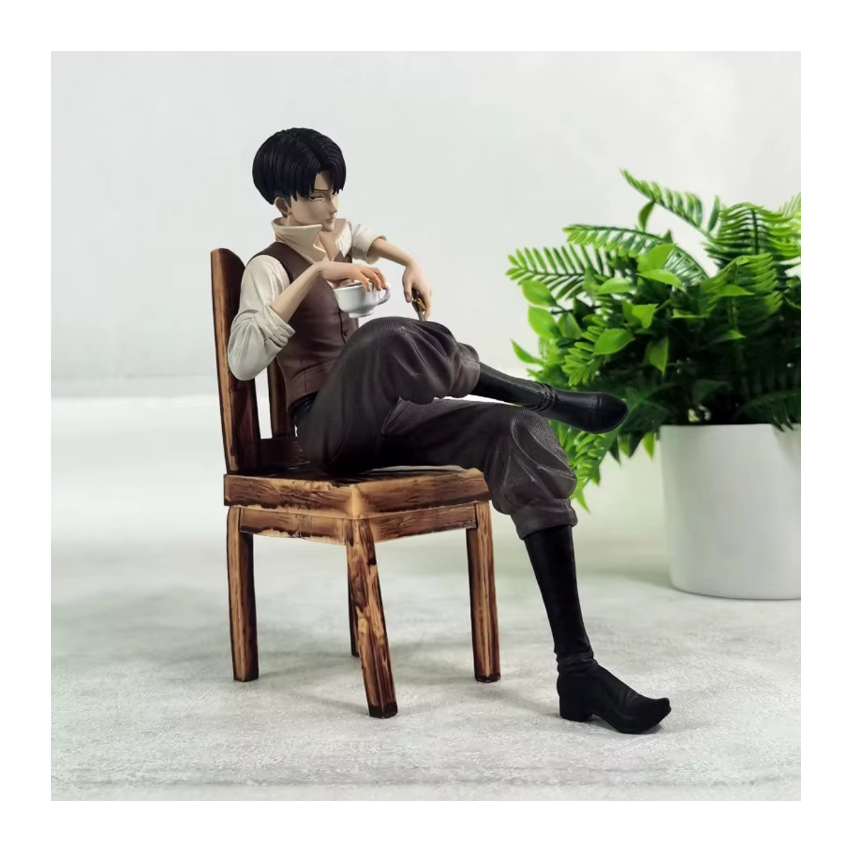 Bandai Attack On Titan Anime Figur Captain Levi Ackerman mehrfarbig Höhe: 18 cm - Bild 4