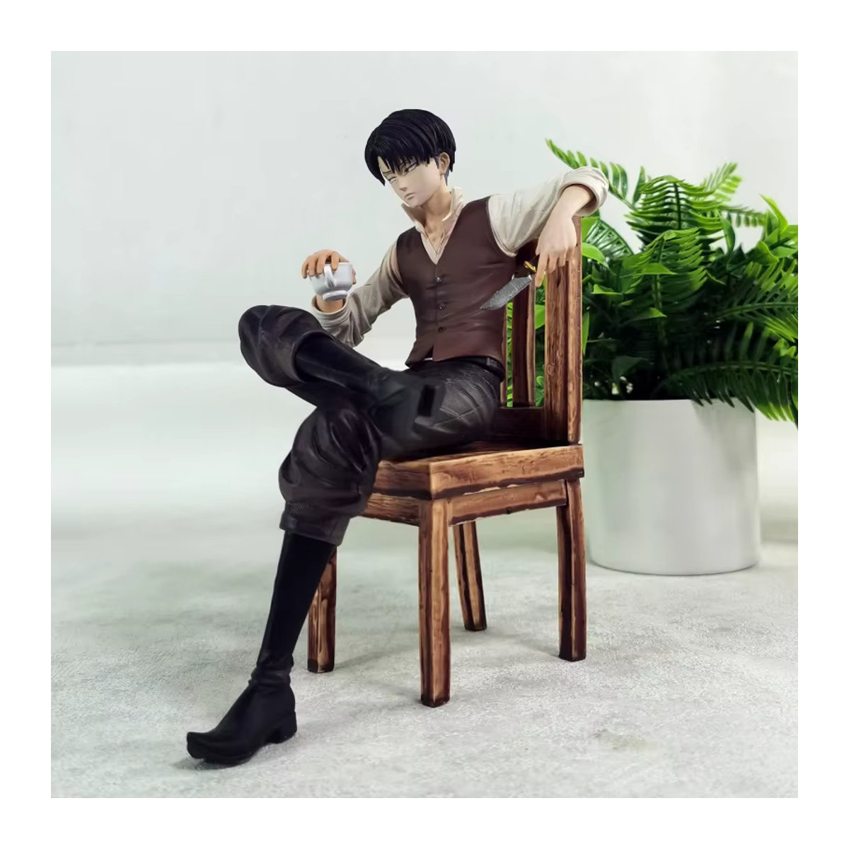 Bandai Attack On Titan Anime Figur Captain Levi Ackerman mehrfarbig Höhe: 18 cm - Bild 5