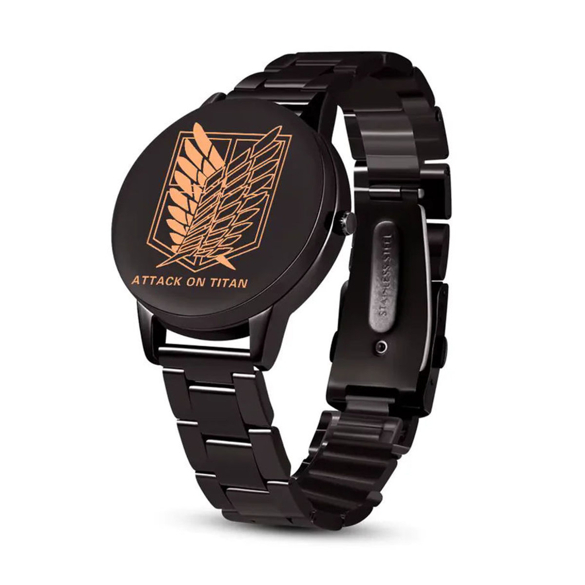 Bandai Attack on Titan Elektronische Armbanduhr mit Erwin Smith und Mikasa Ackerman Design in Schwarz - Bild 4