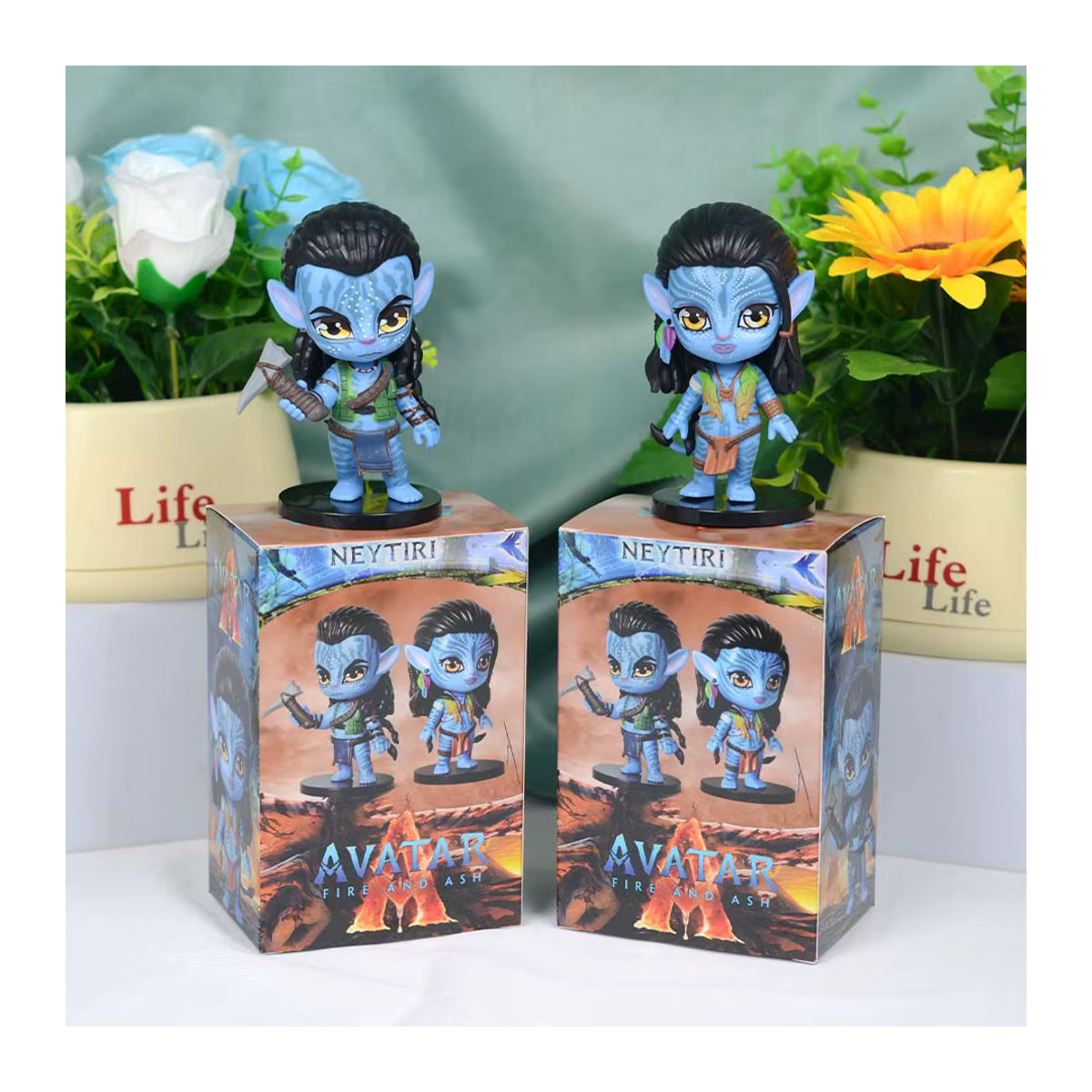 Bandai Avatar 2 Sammlerfiguren Neytiri und Jake Sully aus Kunststoff in Blau - Bild 6