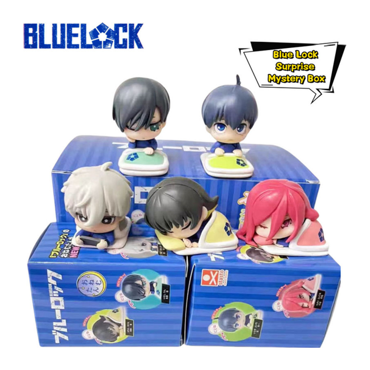 Bandai B-E-CK-Humor Biene Chikiri Hyoma Itoshi Rin Jiseki Ichika Figur Blind Box aus Kunststoff in Mehrfarbig als Desktop-Ornament - Bild 1