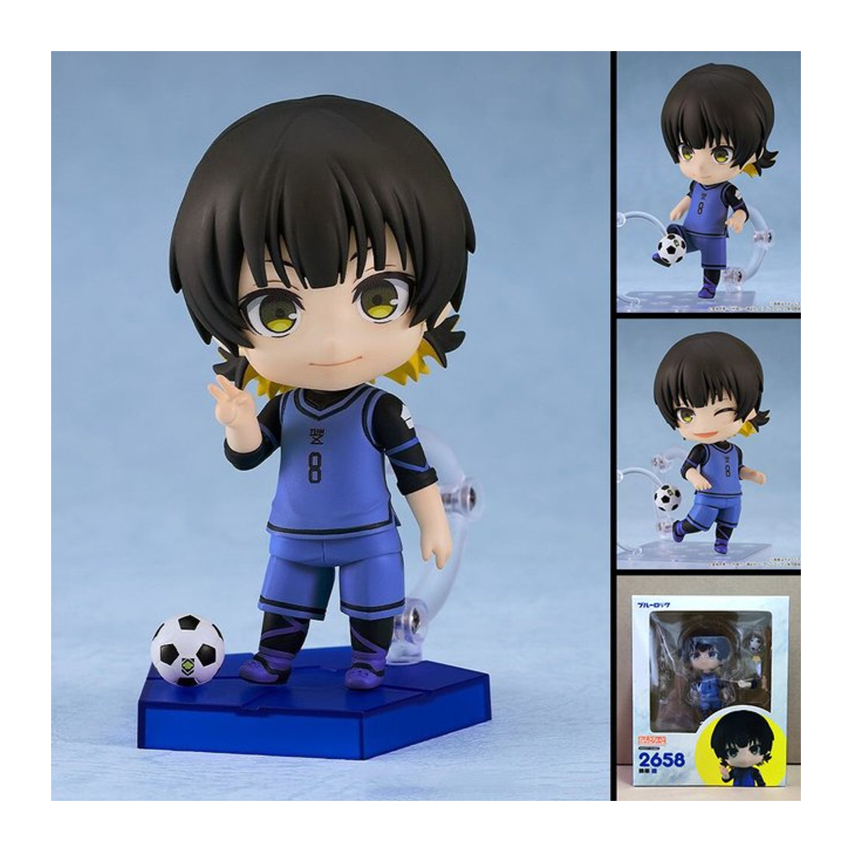 Bandai Bachira Meguru Blue Lock Anime Figur in Blau, bewegliches Modell aus Kunststoff - Bild 1