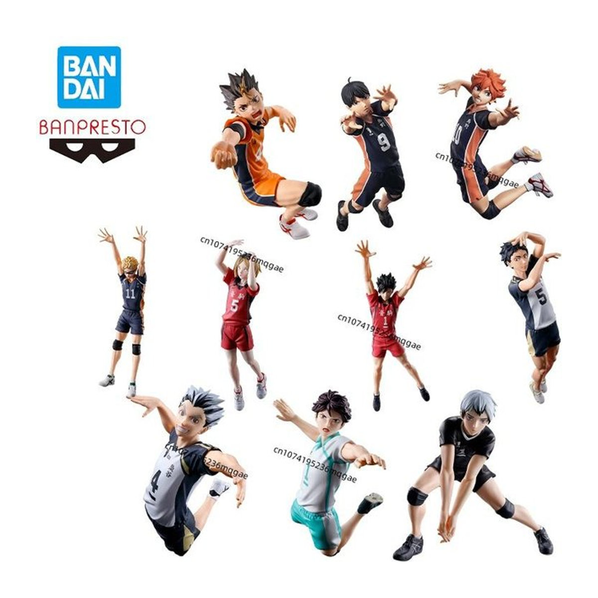 Bandai BANPRESTO Anime Figuren Modell Haikyuu Charakter Set Oikawa Kotaro Bokuto Kei Tsukishima mehrfarbig - Bild 1