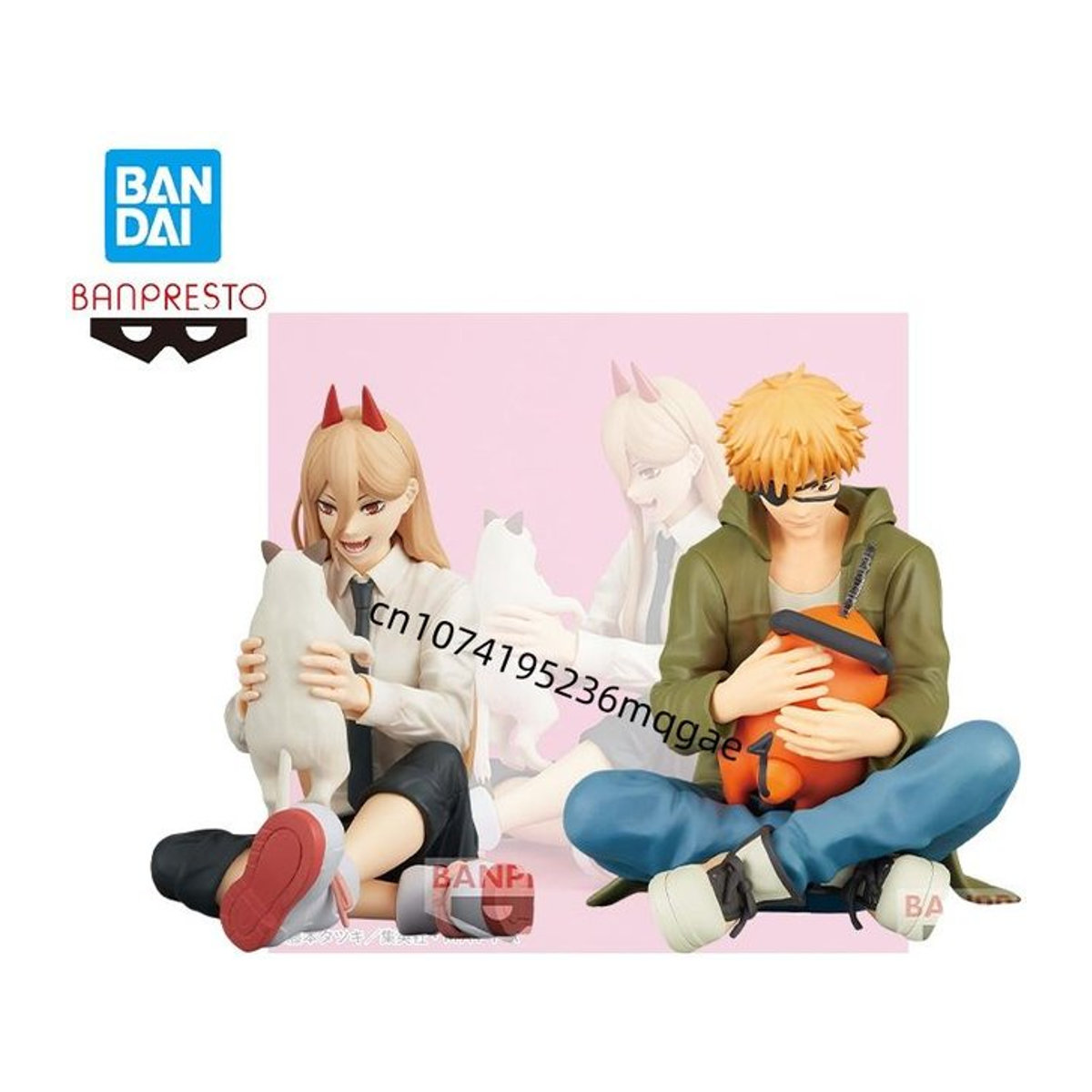 Bandai Banpresto Chainsaw Man Break Time Denji und Pochita Anime Actionfiguren in Mehrfarbig - Bild 1