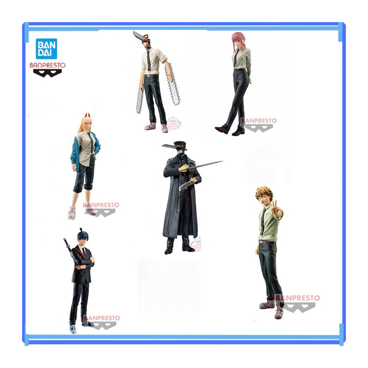 Bandai Banpresto Chainsaw Man Modellfiguren Set aus Kunststoff, mehrfarbig - Bild 1