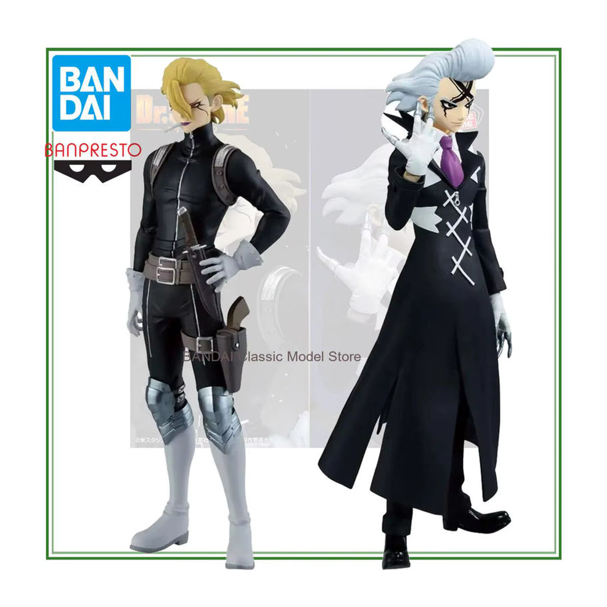 Bandai Banpresto Dr. Stone Anime Figur Stanley Snyder in Schwarz aus Kunststoff - Bild 2