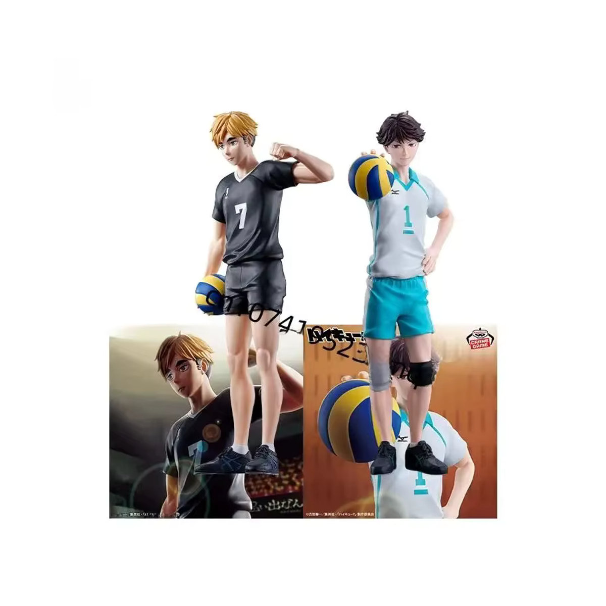Bandai BANPRESTO Haikyuu Anime Action Figur Oikawa Tooru und Miya Atsumu Desktop Ornamente, mehrfarbig - Bild 4
