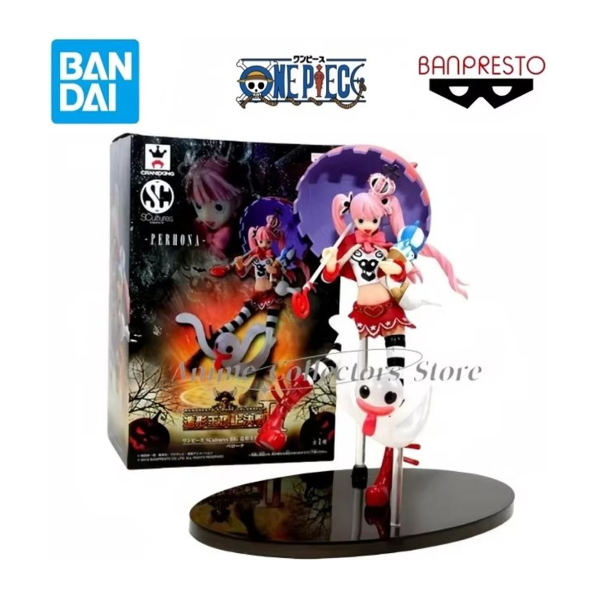 Bandai Banpresto One Piece Anime Actionfigur Perona als Sammlermodell und Desktop-Ornament für Kinder, mehrfarbig - Bild 1