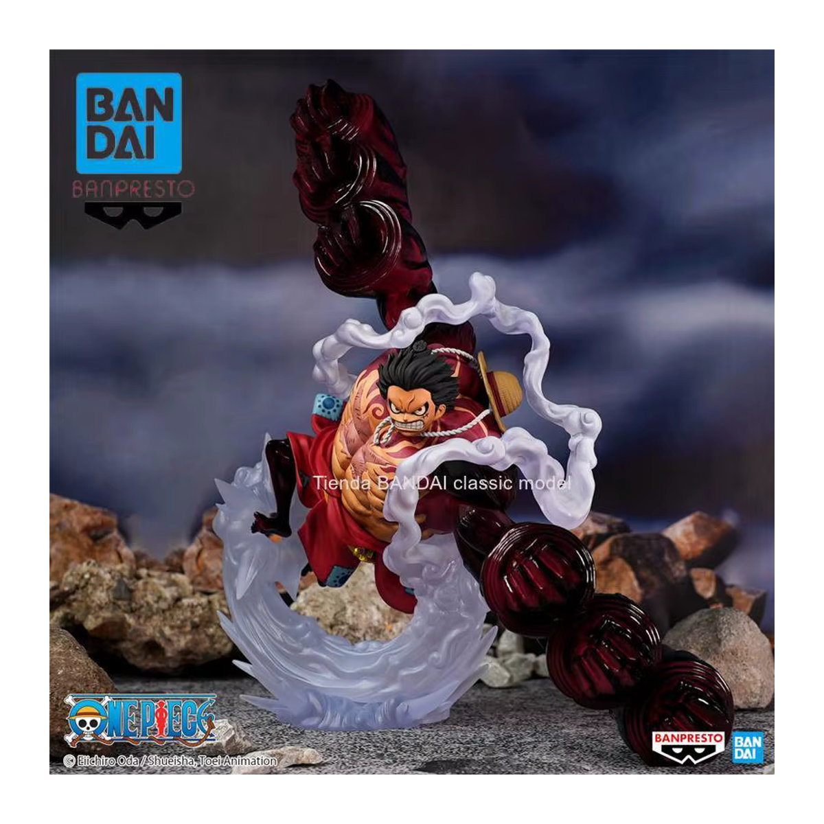 BANDAI BANPRESTO One Piece DXF Anime Sammelfiguren Ruffy Roronoa Zoro Ace Whitebeard Yonko mehrfarbig - Bild 2
