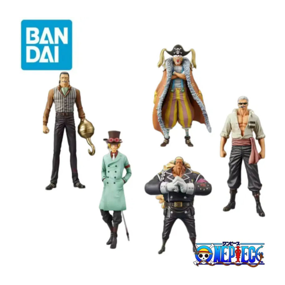 Bandai Banpresto One Piece DXF Figuren Sir Crocodile Sabo Buggy Barrett Smoker mehrfarbig aus Kunststoff - Bild 1