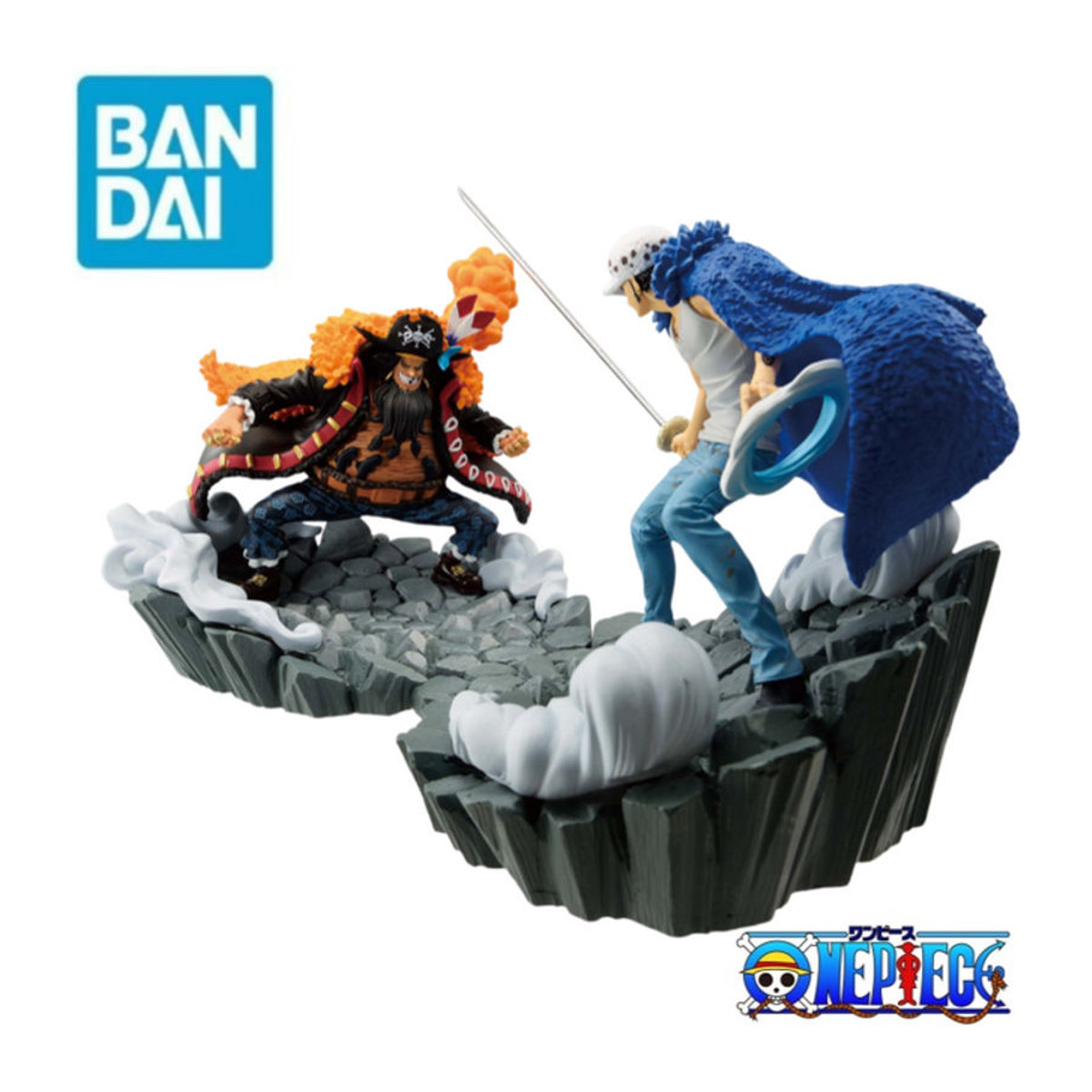 Bandai Banpresto One Piece Figurenmodell Marshall D Teach und Trafalgar D Water Law in Mehrfarbig - Bild 1