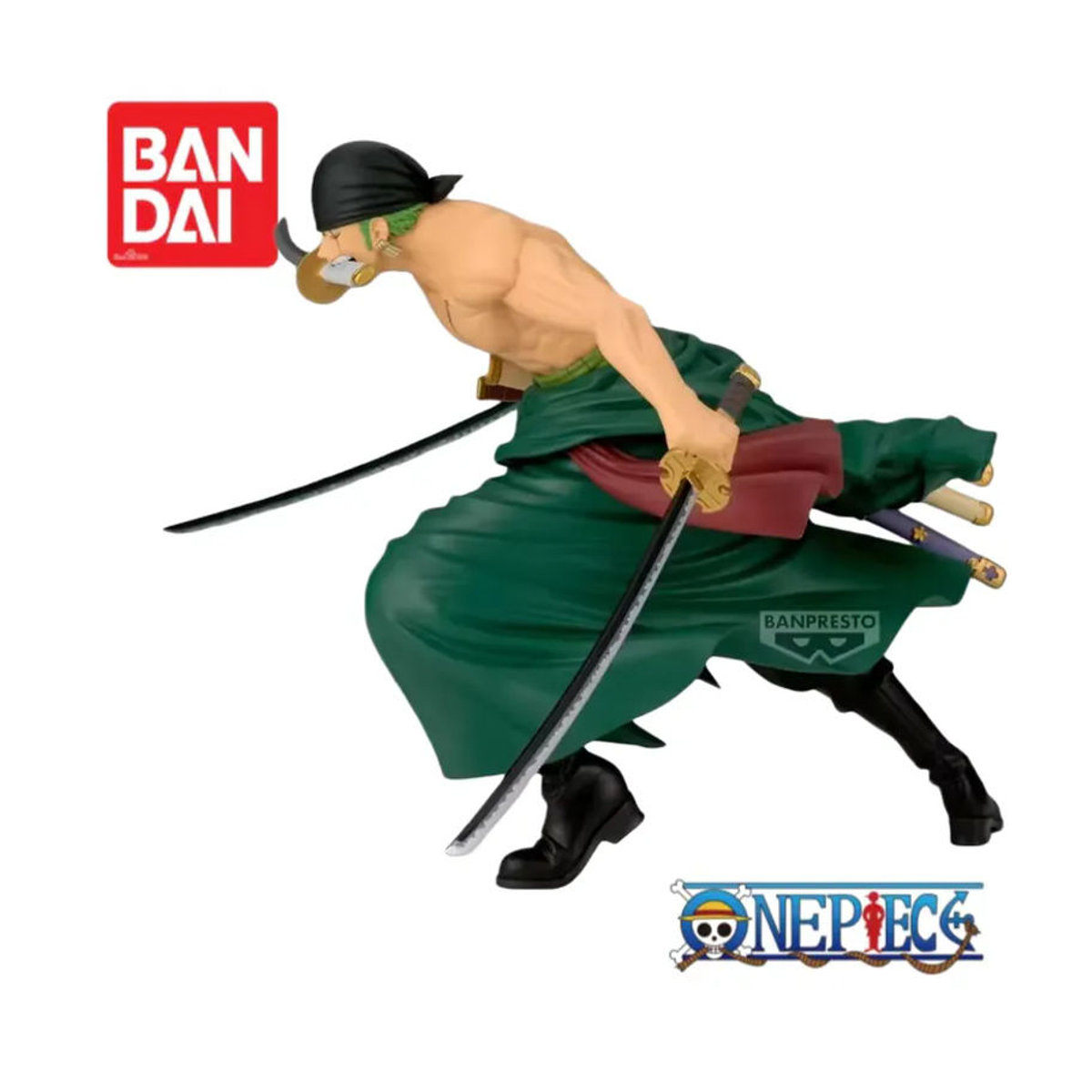 Bandai Banpresto One Piece Roronoa Zoro Anime Actionfigur aus Kunststoff, mehrfarbig - Bild 3