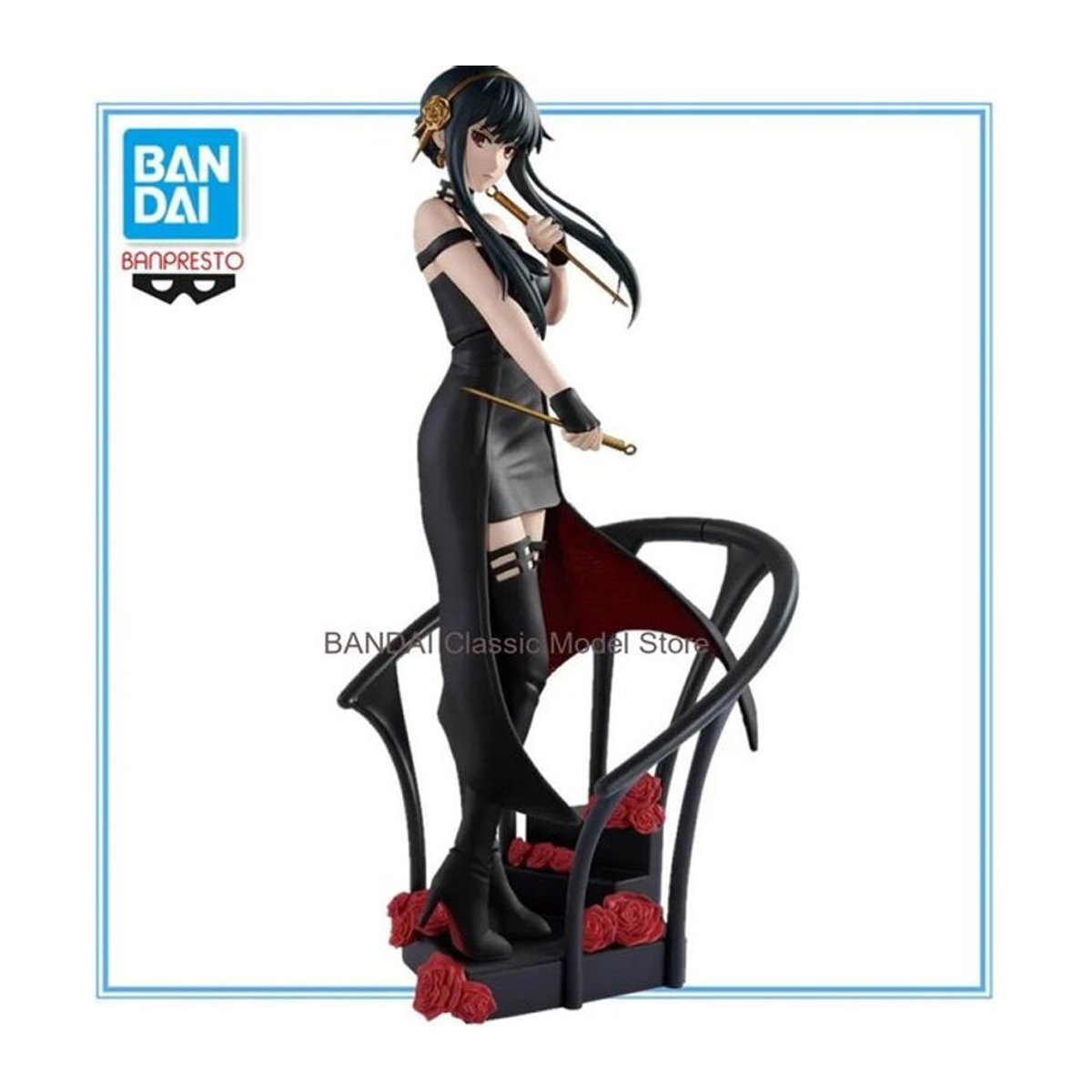 BANDAI BANPRESTO Spy Family DXF Yor Forger Anime Actionfigur aus Kunststoff in Schwarz - Bild 1