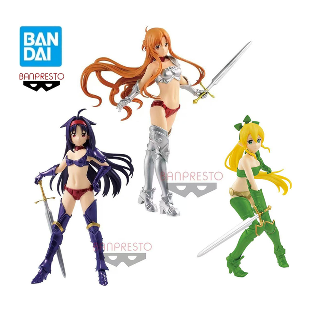 Bandai Banpresto Sword Art Online Anime Figur Bikini Yuuki Leafa Asuna Sammlermodell in Mehrfarbig - Bild 1