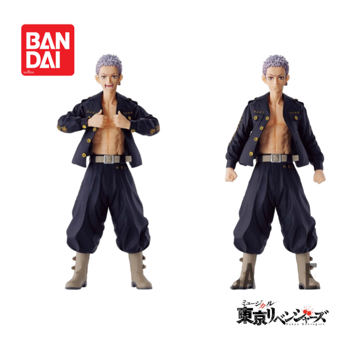Bandai Banpresto Tokyo Revengers Takashi Miya Actionfigur in Schwarz - Bild 1