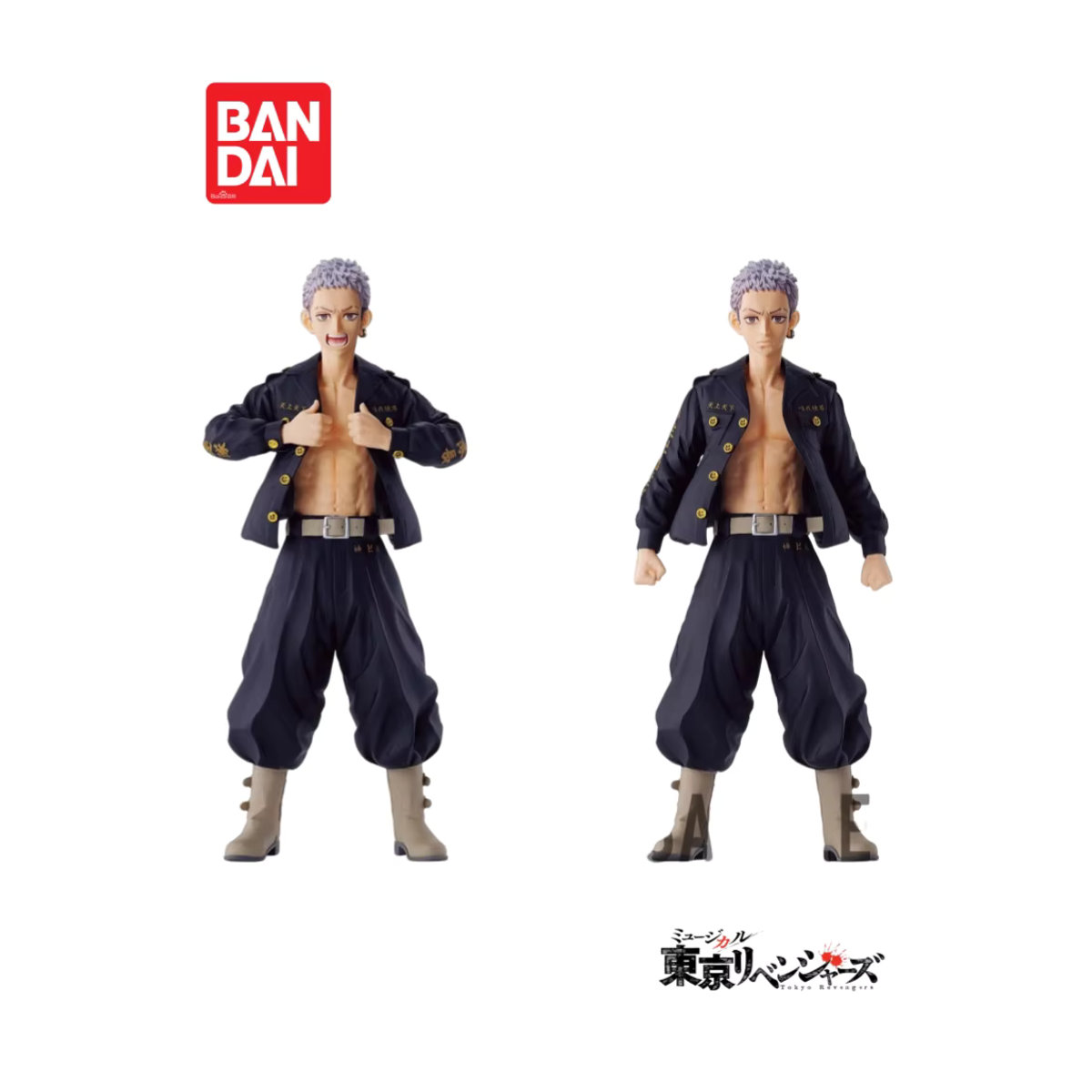 Bandai Banpresto Tokyo Revengers Takashi Miya Actionfigur in Schwarz - Bild 4