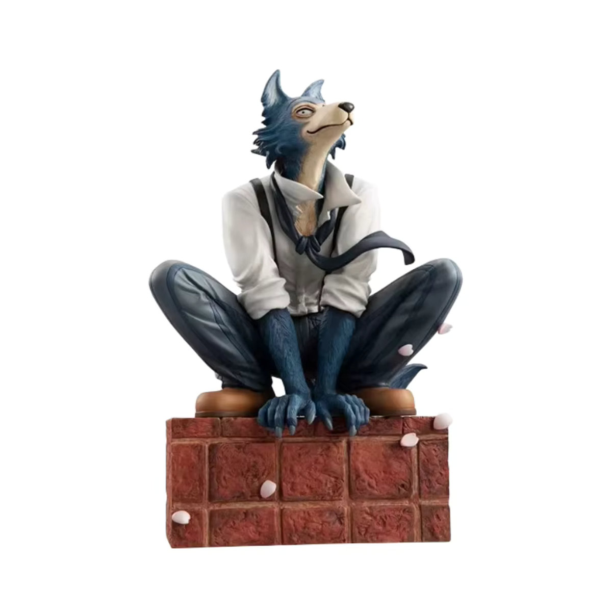Bandai Beastars Anime Figur Legoshi Grey Wolf als hockende PVC Statue in Grau und Mehrfarbig, Höhe: 17 cm - Bild 6