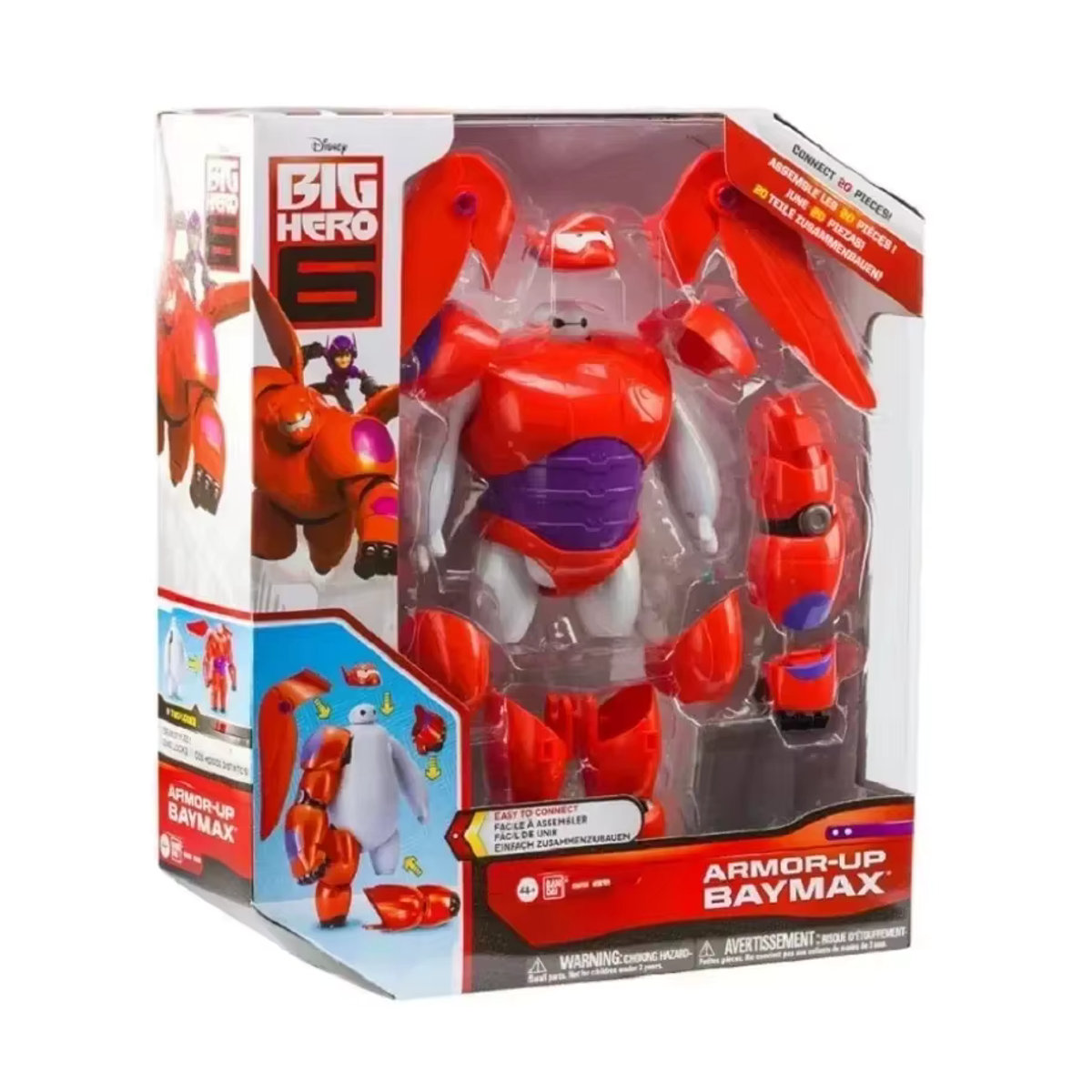 Bandai Big Hero 6 Baymax Actionfigur aus Kunststoff in Weiß, Höhe: 18 cm - Bild 3