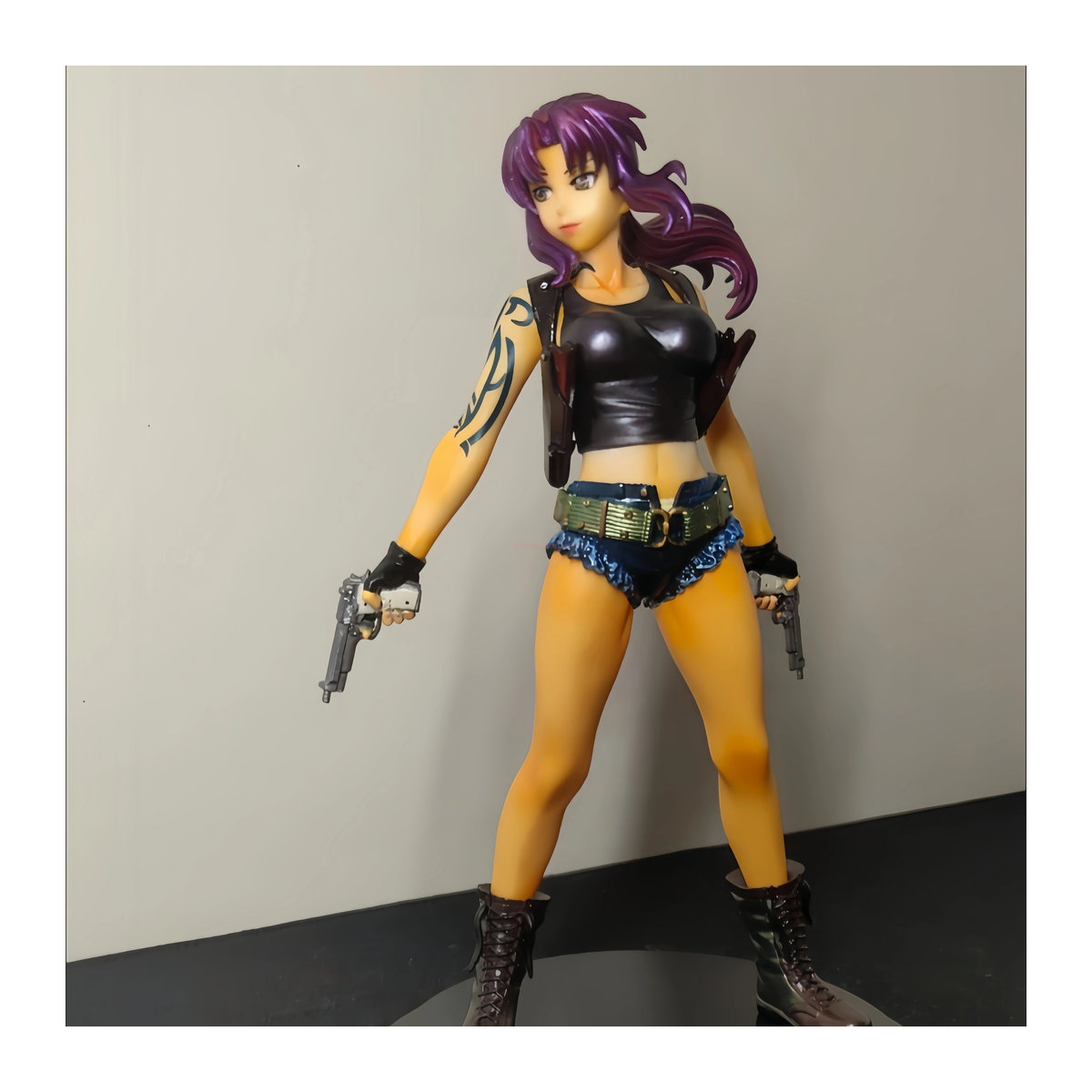 Bandai Black Lagoon Anime Figur Revy Rebecca Action Modell in Schwarz und Mehrfarbig, Höhe: 20 cm - Bild 2