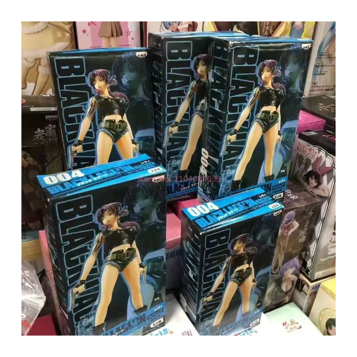 Bandai Black Lagoon Anime Figur Revy Rebecca Action Modell in Schwarz und Mehrfarbig, Höhe: 20 cm - Bild 6