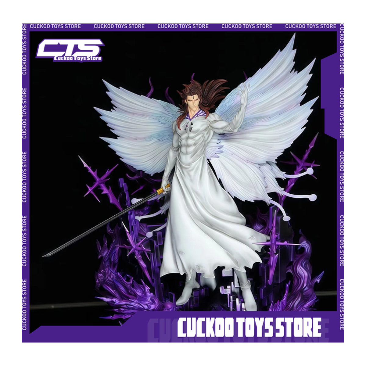 Bandai Bleach Anime Figur Aizen Sousuke aus Kunststoff in Weiß, Höhe: 31 cm - Bild 1