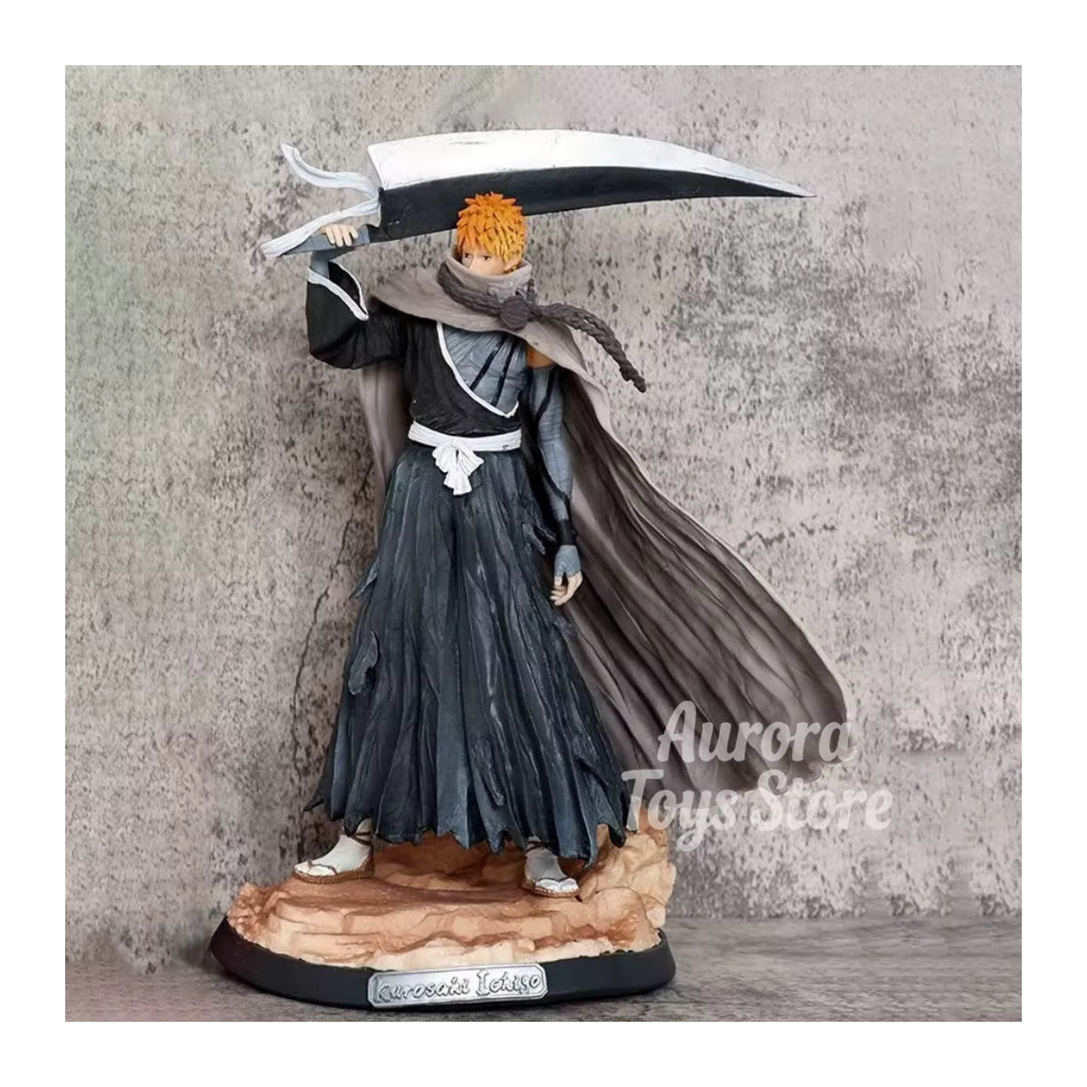Bandai Bleach Anime Figur Kurosaki Ichigo Actionfigur aus Kunststoff in Schwarz, Höhe: 33 cm - Bild 2