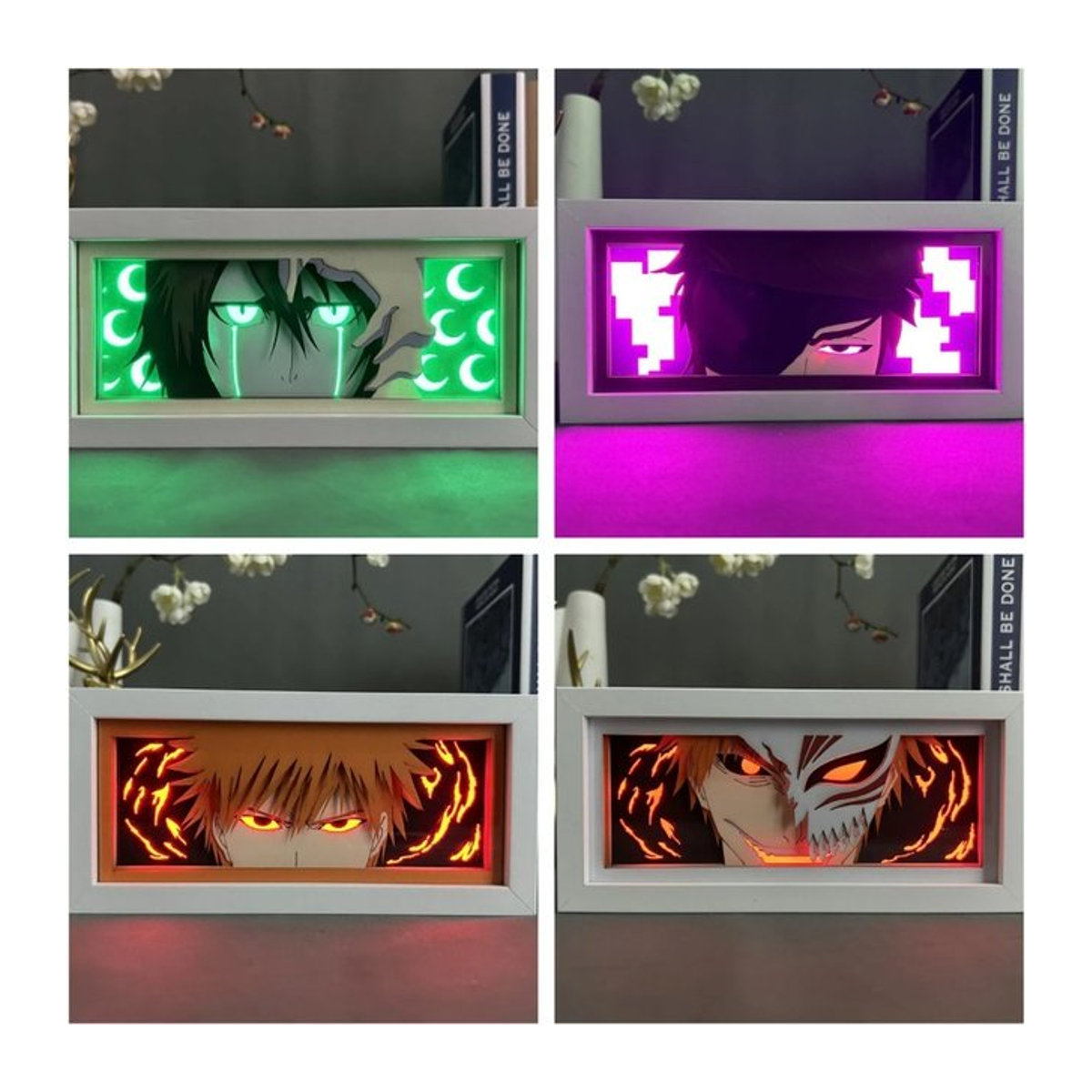 Bandai BLEACH Anime LED Papier Carving Schattenbox Bunt zur Schlafzimmer Dekoration - Bild 1