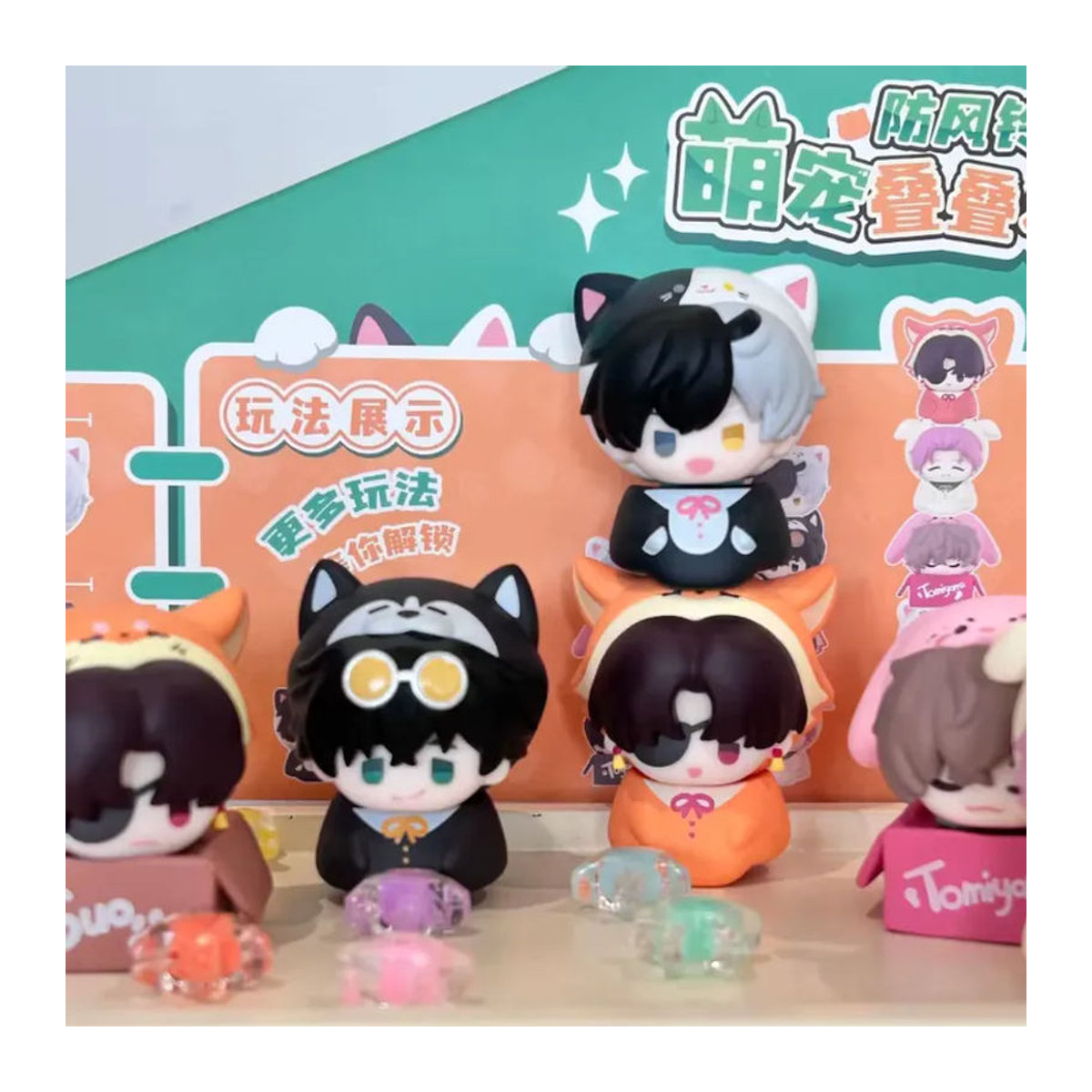 Bandai Blind Box Mini-Tierfiguren aus Kunststoff, mehrfarbig, Desktop-Dekoration und Spielzeug - Bild 3