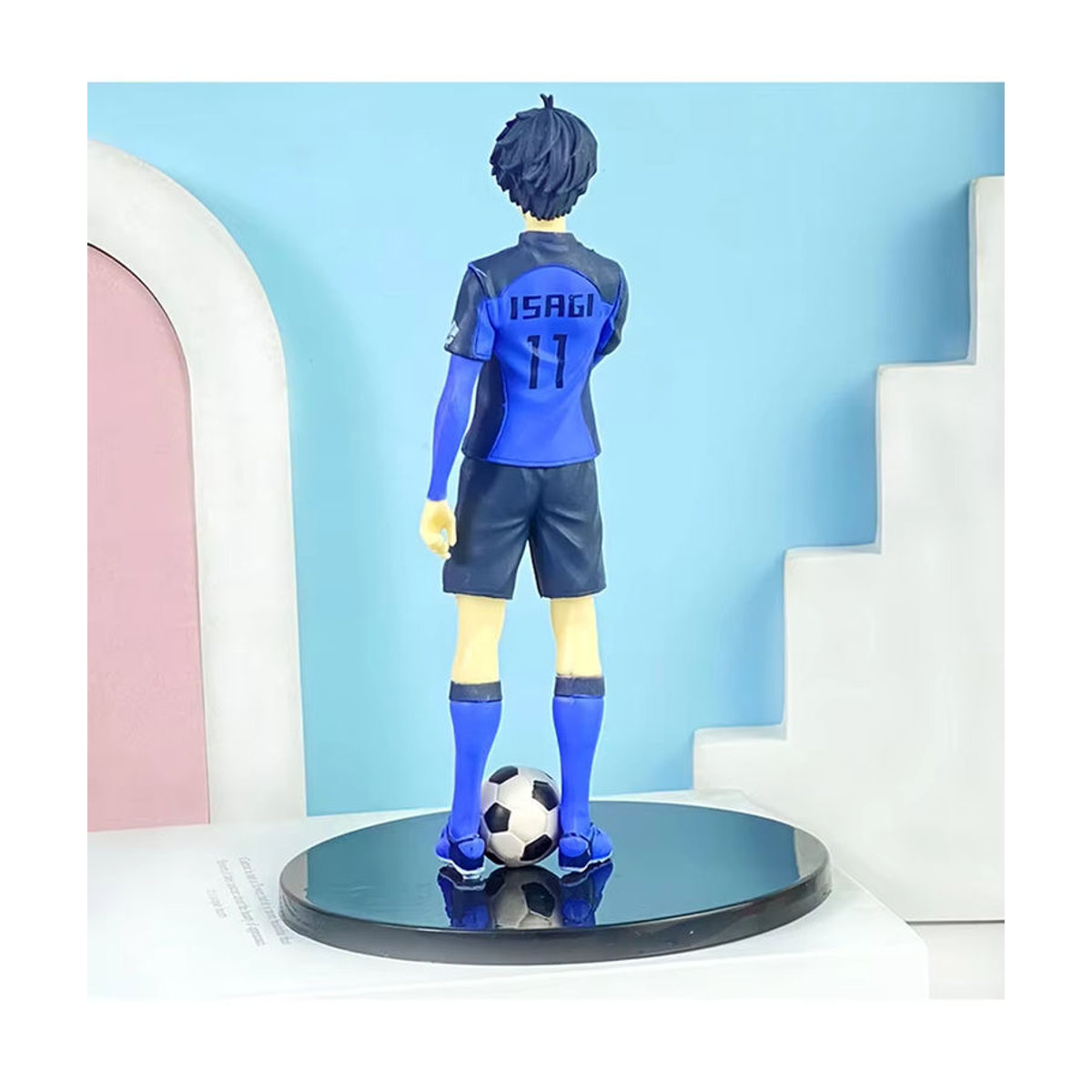 Bandai Blue Lock Anime Figur Isagi Yoichi in Blau, 17 cm Action Figure aus Kunststoff - Bild 4